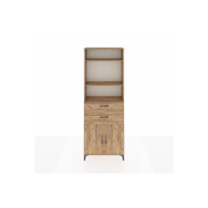 Arges Dolap 4 Raflı 2 Çekmeceli 2 Kapaklı 88x30x243 Çam-çam