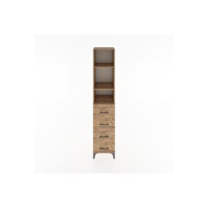 Hyperion Dolap 3 Raflı 4 Çekmeceli 44x44x221 Çam-çam