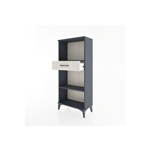 Hyperion Dolap 2 Raflı Tek Çekmeceli 60x44x134 Antrasit-aytaşı