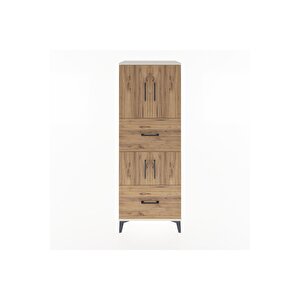 Hyperion Dolap 3 Raflı 2 Çekmeceli 4 Kapaklı 60x44x163 Aytaşı-çam