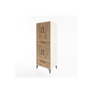 Hyperion Dolap 3 Raflı 2 Çekmeceli 4 Kapaklı 60x44x163 Aytaşı-çam