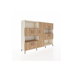 Hyperion Dolap 10 Raflı 9 Kapaklı 220x44x163 Aytaşı-çam