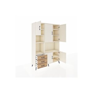 Hyperion Dolap 9 Raflı 3 Çekmeceli 5 Kapaklı 132x44x195 Aytaşı-aytaşı/çam