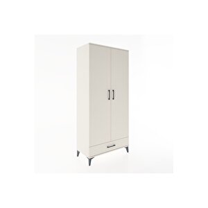 Hyperion Dolap 5 Raflı Tek Çekmeceli 2 Kapaklı 88x44x195 Aytaşı-aytaşı