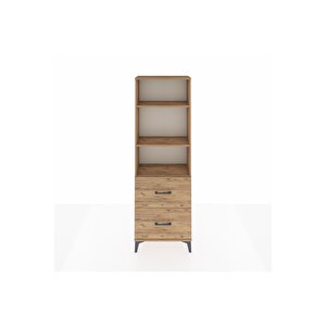 Arges Dolap 3 Raflı 2 Çekmeceli 60x30x182 Çam-çam