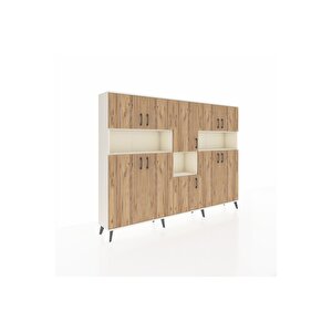 Arges Dolap 14 Raflı 10 Kapaklı 220x30x163 Aytaşı-çam/aytaşı