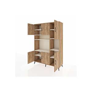 Hyperion Dolap 9 Raflı 6 Kapaklı 132x44x195 Çam-çam/aytaşı