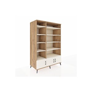 Kronos Dolap 10 Raflı 3 Kapaklı 132x59x195 Çam-aytaşı/aytaşı