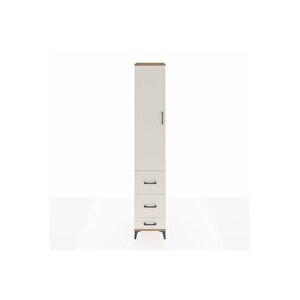 Hyperion Dolap 4 Raflı 3 Çekmeceli Tek Kapaklı 44x44x243 Çam-aytaşı