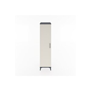 Hyperion Dolap 4 Raflı Tek Kapaklı 44x44x182 Antrasit-aytaşı