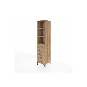 Hyperion Dolap 3 Raflı 5 Çekmeceli 44x44x195 Çam-çam