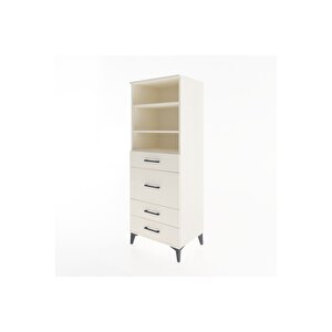 Hyperion Dolap 3 Raflı 4 Çekmeceli 60x44x163 Aytaşı-aytaşı