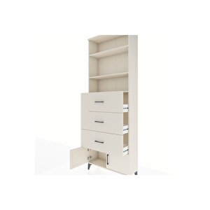 Arges Dolap 3 Raflı 3 Çekmeceli 2 Kapaklı 88x30x243 Aytaşı-aytaşı
