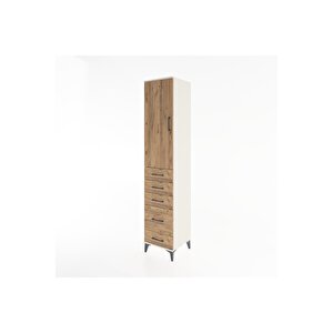 Hyperion Dolap 2 Raflı 5 Çekmeceli Tek Askılı 44x44x221 Aytaşı-çam