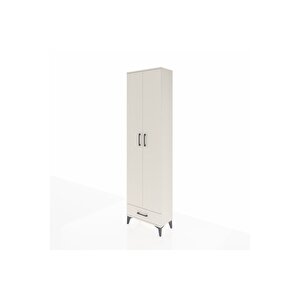 Arges Dolap 3 Raflı Tek Çekmeceli Tek Askılı 60x30x221 Aytaşı-aytaşı