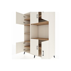 Kronos Dolap 9 Raflı 6 Kapaklı 132x59x195 Aytaşı-aytaşı/çam