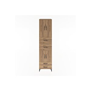 Hyperion Dolap 3 Raflı 4 Çekmeceli 4 Kapaklı 60x44x243 Çam-çam