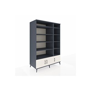 Kronos Dolap 10 Raflı 3 Kapaklı 132x59x195 Antrasit-aytaşı/antrasit