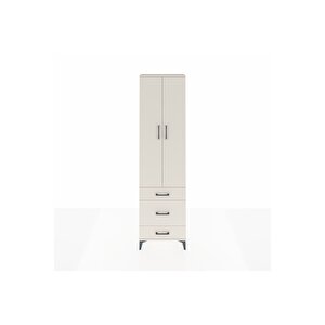 Arges Dolap 4 Raflı 3 Çekmeceli 2 Kapaklı 60x30x221 Aytaşı-aytaşı