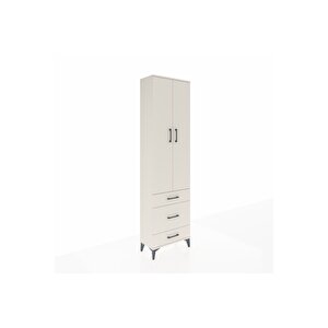 Arges Dolap 4 Raflı 3 Çekmeceli 2 Kapaklı 60x30x221 Aytaşı-aytaşı