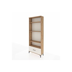 Arges Dolap 4 Raflı Tek Çekmeceli 88x30x221 Çam-aytaşı