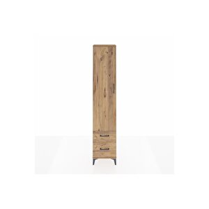 Arges Dolap 4 Raflı 2 Çekmeceli Tek Kapaklı 44x30x221 Çam-çam