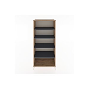 Hyperion Dolap 5 Raflı 88x44x195 Çam-antrasit