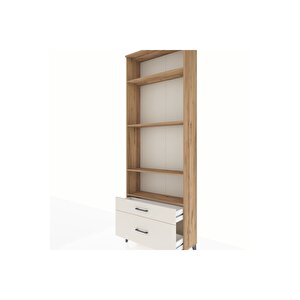 Arges Dolap 4 Raflı 2 Çekmeceli 88x30x243 Çam-aytaşı