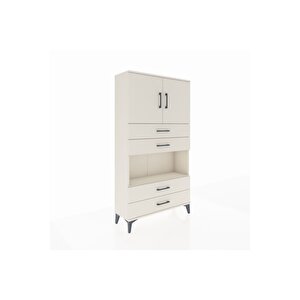 Arges Dolap 3 Raflı 4 Çekmeceli 2 Kapaklı 88x30x163 Aytaşı-aytaşı