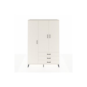 Hyperion Gardrop 6 Raflı 3 Çekmeceli Tek Askılı 132x44x195 Aytaşı-aytaşı