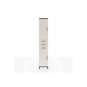 Hyperion Dolap 4 Raflı 3 Çekmeceli 2 Kapaklı 44x44x243 Antrasit-aytaşı