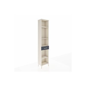 Arges Dolap 4 Raflı Tek Çekmeceli 44x30x221 Aytaşı-antrasit