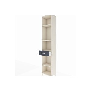 Arges Dolap 4 Raflı Tek Çekmeceli 44x30x221 Aytaşı-antrasit