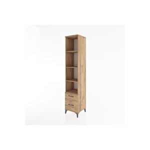 Hyperion Dolap 4 Raflı 2 Çekmeceli 44x44x221 Çam-çam