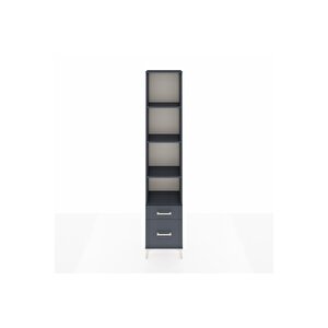 Arges Dolap 4 Raflı 2 Çekmeceli 44x30x221 Antrasit-antrasit