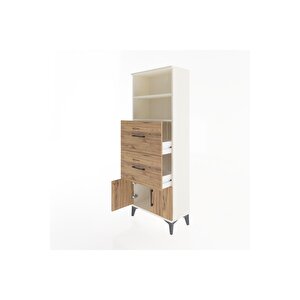 Arges Dolap 2 Raflı 2 Çekmeceli 2 Kapaklı 60x30x163 Aytaşı-çam