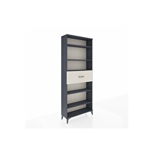 Arges Dolap 5 Raflı Tek Çekmeceli 88x30x221 Antrasit-aytaşı
