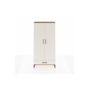 Arges Dolap 5 Raflı Tek Çekmeceli 2 Kapaklı 88x30x182 Çam-aytaşı