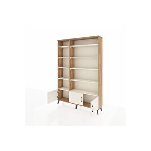 Arges Gardrop 10 Raflı 3 Kapaklı 132x30x195 Çam-aytaşı