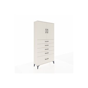 Arges Dolap 2 Raflı 5 Çekmeceli 2 Kapaklı 88x30x182 Aytaşı-aytaşı