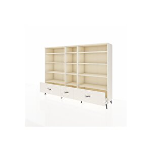 Hyperion Dolap 12 Raflı 3 Çekmeceli  220x44x163 Aytaşı-aytaşı