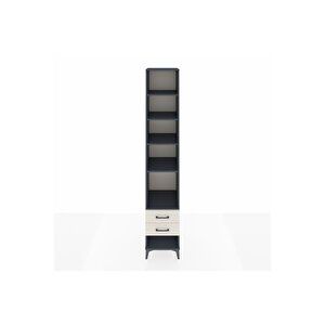 Hyperion Dolap 5 Raflı 2 Çekmeceli 44x44x243 Antrasit-aytaşı