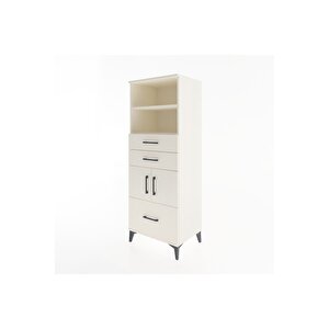 Hyperion Dolap 3 Raflı 3 Çekmeceli 2 Kapaklı 60x44x163 Aytaşı-aytaşı