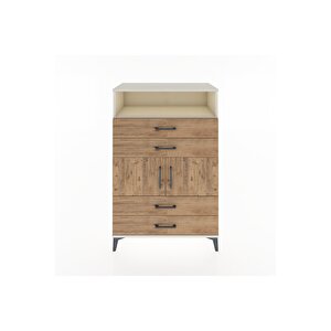 Hyperion Dolap 2 Raflı 4 Çekmeceli 2 Kapaklı 88x44x134 Aytaşı-çam