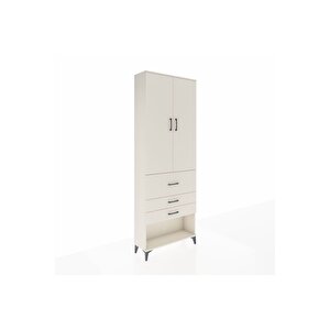 Arges Dolap 4 Raflı 3 Çekmeceli 2 Kapaklı 88x30x243 Aytaşı-aytaşı