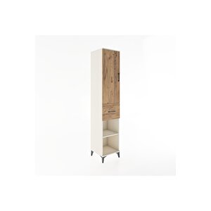 Hyperion Dolap 3 Raflı Tek Çekmeceli Tek Askılı 44x44x221 Aytaşı-çam