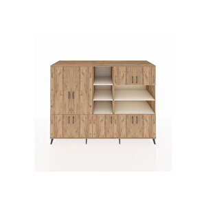 Kronos Dolap 14 Raflı 9 Kapaklı 220x59x163 Çam-çam/aytaşı