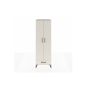Kronos Dolap 4 Raflı Tek Çekmeceli 2 Kapaklı 60x59x182 Aytaşı-aytaşı