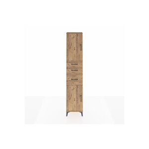 Arges Dolap 3 Raflı 3 Çekmeceli 2 Kapaklı 44x30x221 Çam-çam