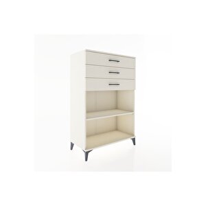 Hyperion Dolap Tek Raflı 3 Çekmeceli 88x44x134 Aytaşı-aytaşı